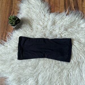 Skims Seamless Bandeau Bra Top Black Size Medium